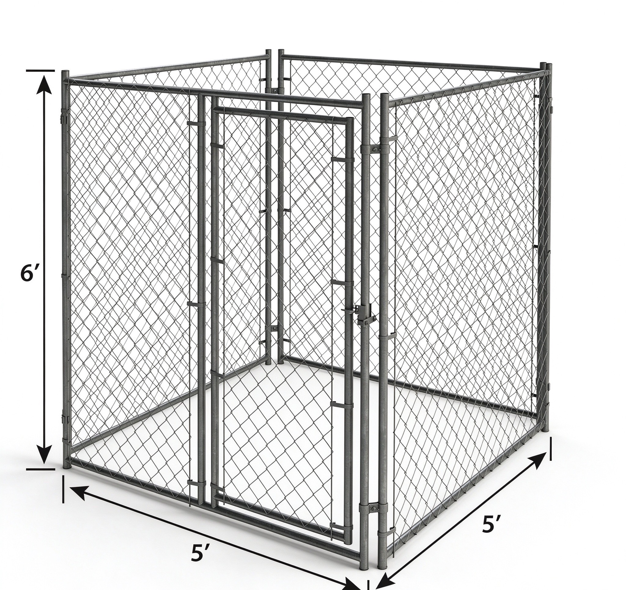 Outdoor Play Yard Chain Link Pet Cage House Extra Large Dog Crate Kennel Fence