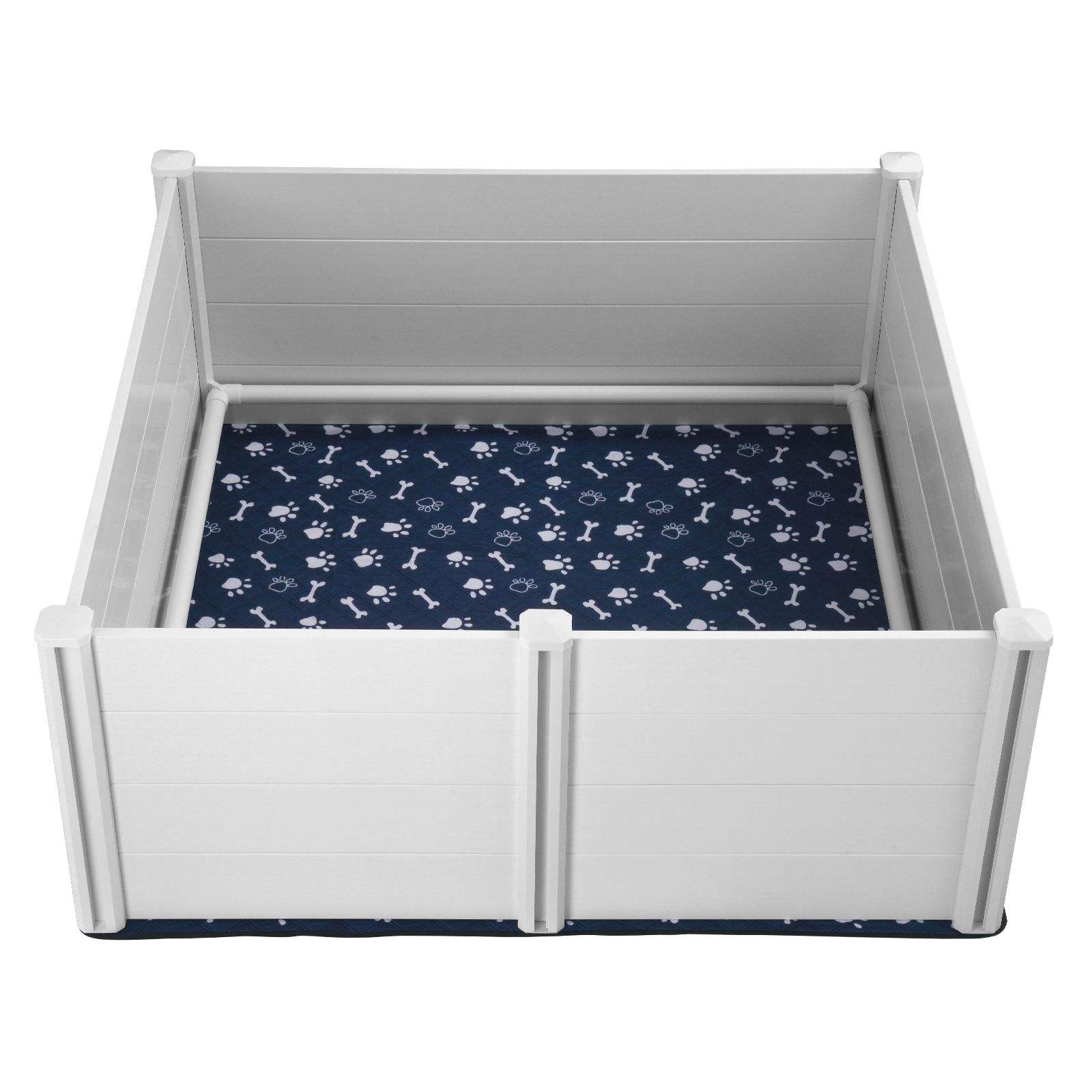 Stable Dog Whelping Box for Puppies Whelping Pen with Rails Birthing Box